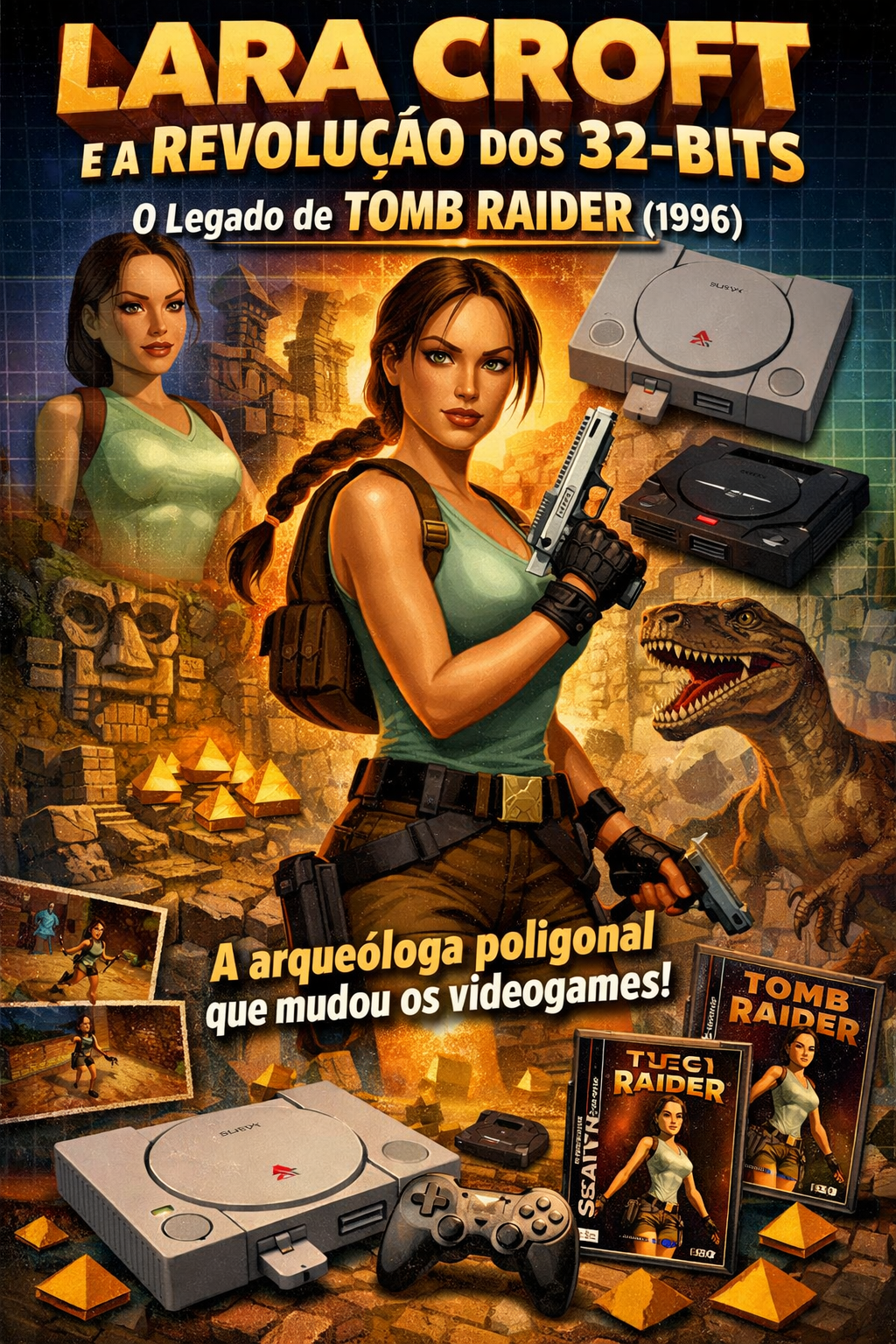 Lara Croft e a Revolução dos 32-bits: O Legado de Tomb Raider (1996)