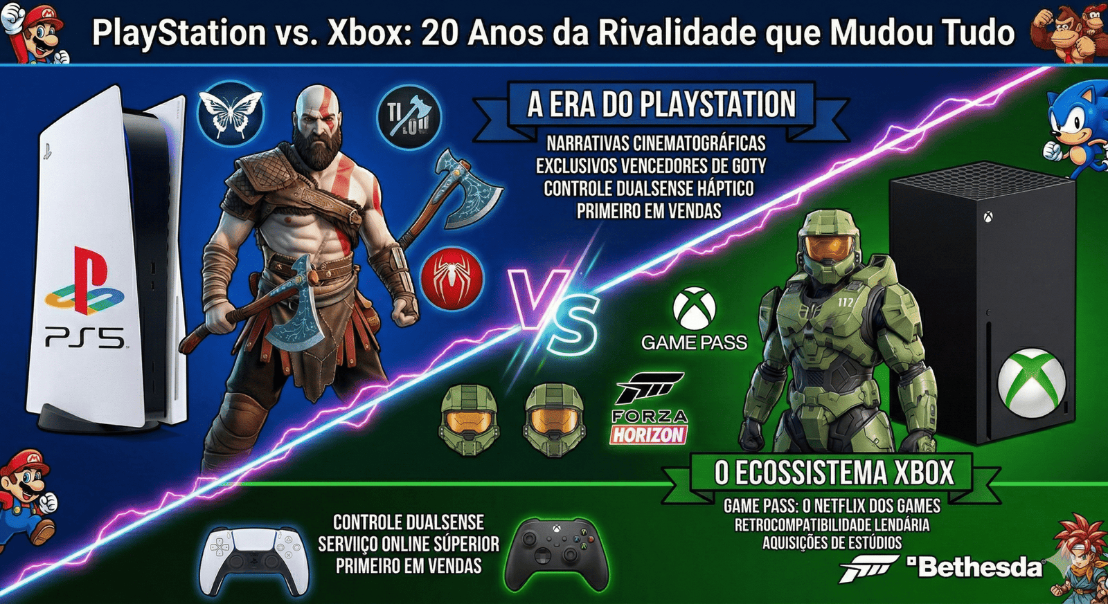 PlayStation vs. Xbox: Qual lado você escolhe?