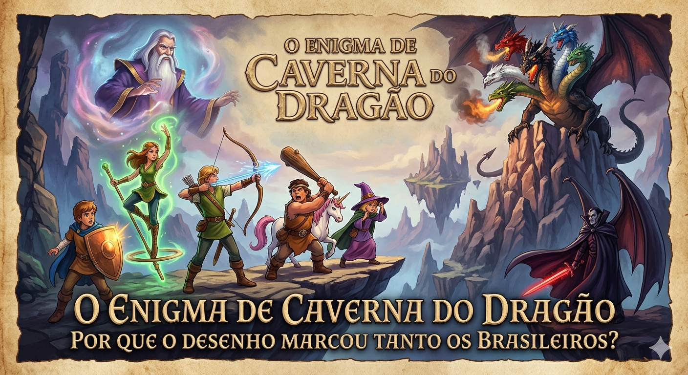 O Enigma de Caverna do Dragão: Por que o desenho marcou tanto os brasileiros?