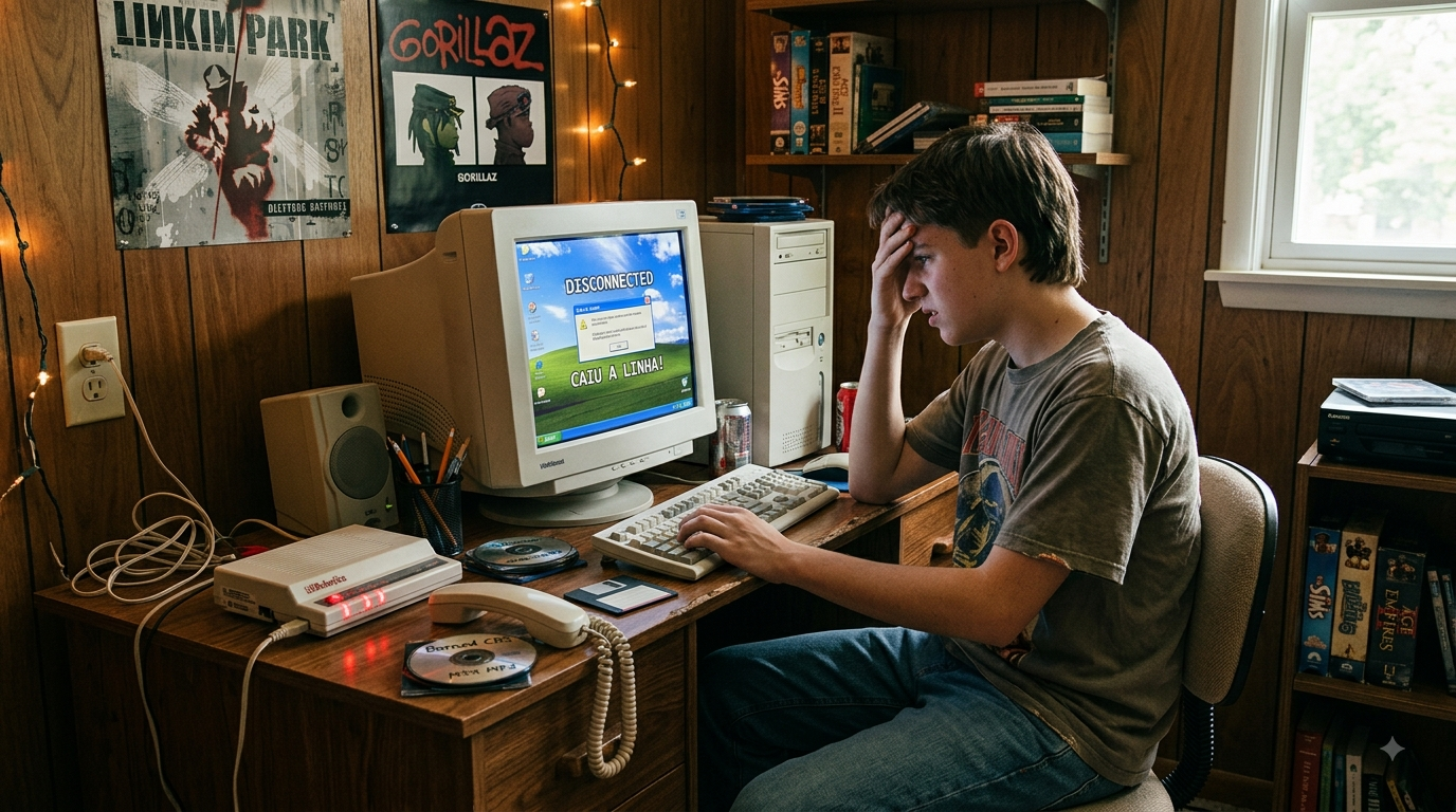 “Caiu a Linha!” – Como era a Internet nos Anos 2000