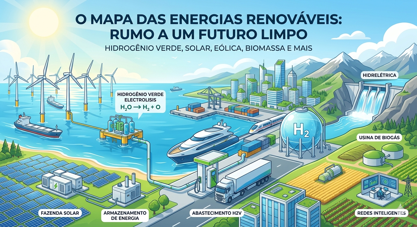 O Futuro é Invisível: Por que o Hidrogênio é a Chave das Energias Renováveis?