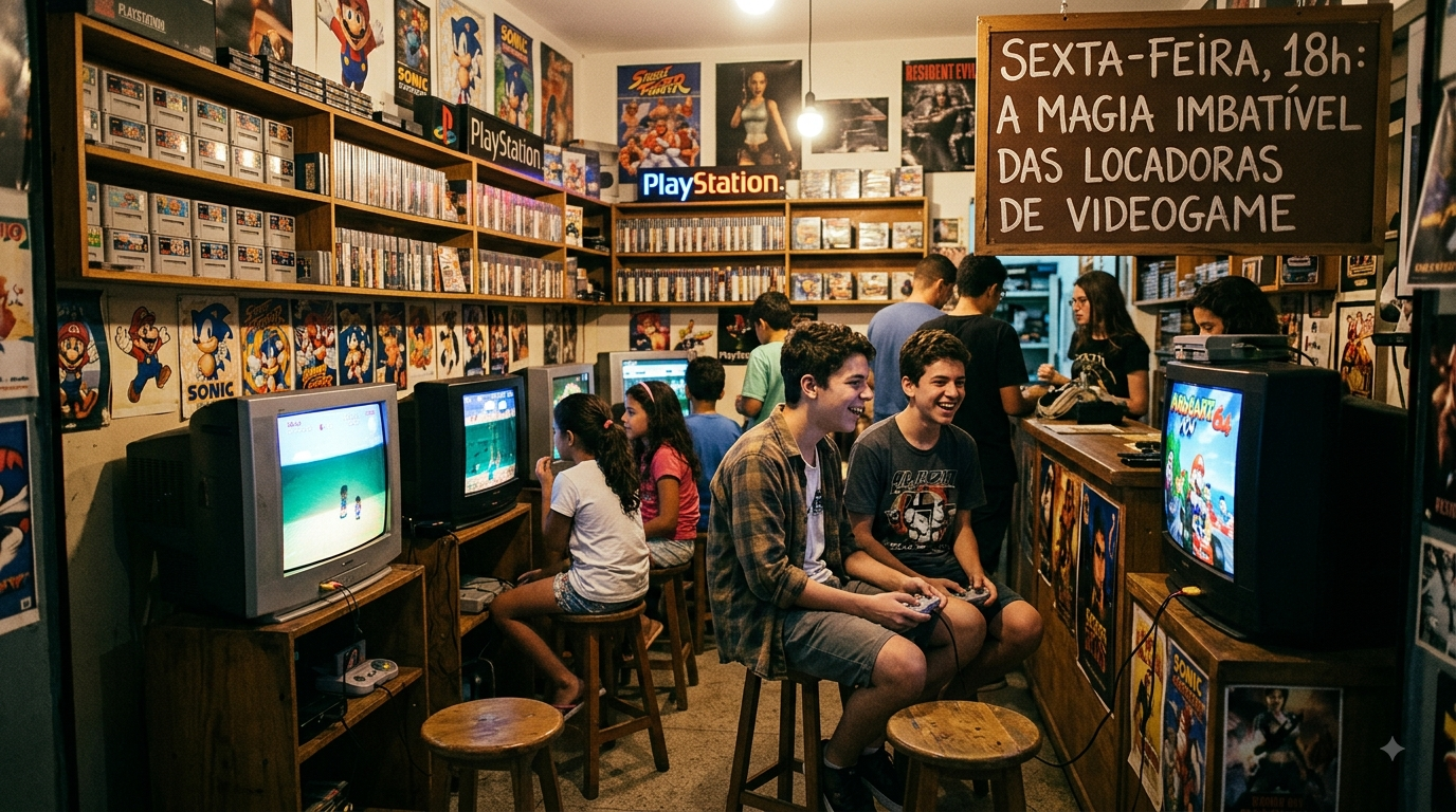 Sexta-Feira, 18h: A Magia Imbatível das Locadoras de Videogame